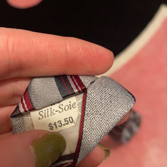 Vintage Silk Christian Dior & Oscar De La Renta Tie - Picture 7 of 8